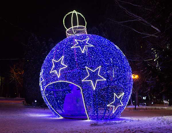 Новогодний декор в Братске